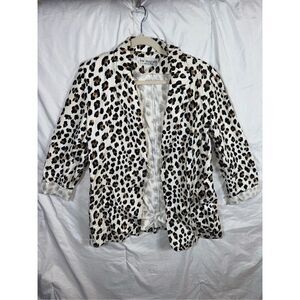 VTG Lew Magram Collection Animal Print Cotton Blazer – Size Small